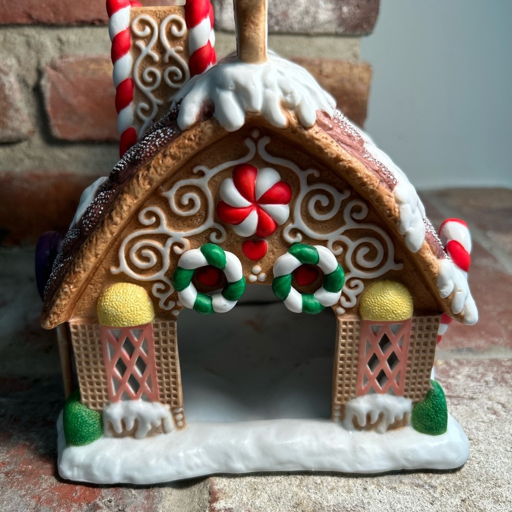 Vintage Partylite Gingerbread House Tea Light Holder Oh So Adorable! - Picture 10 of 11